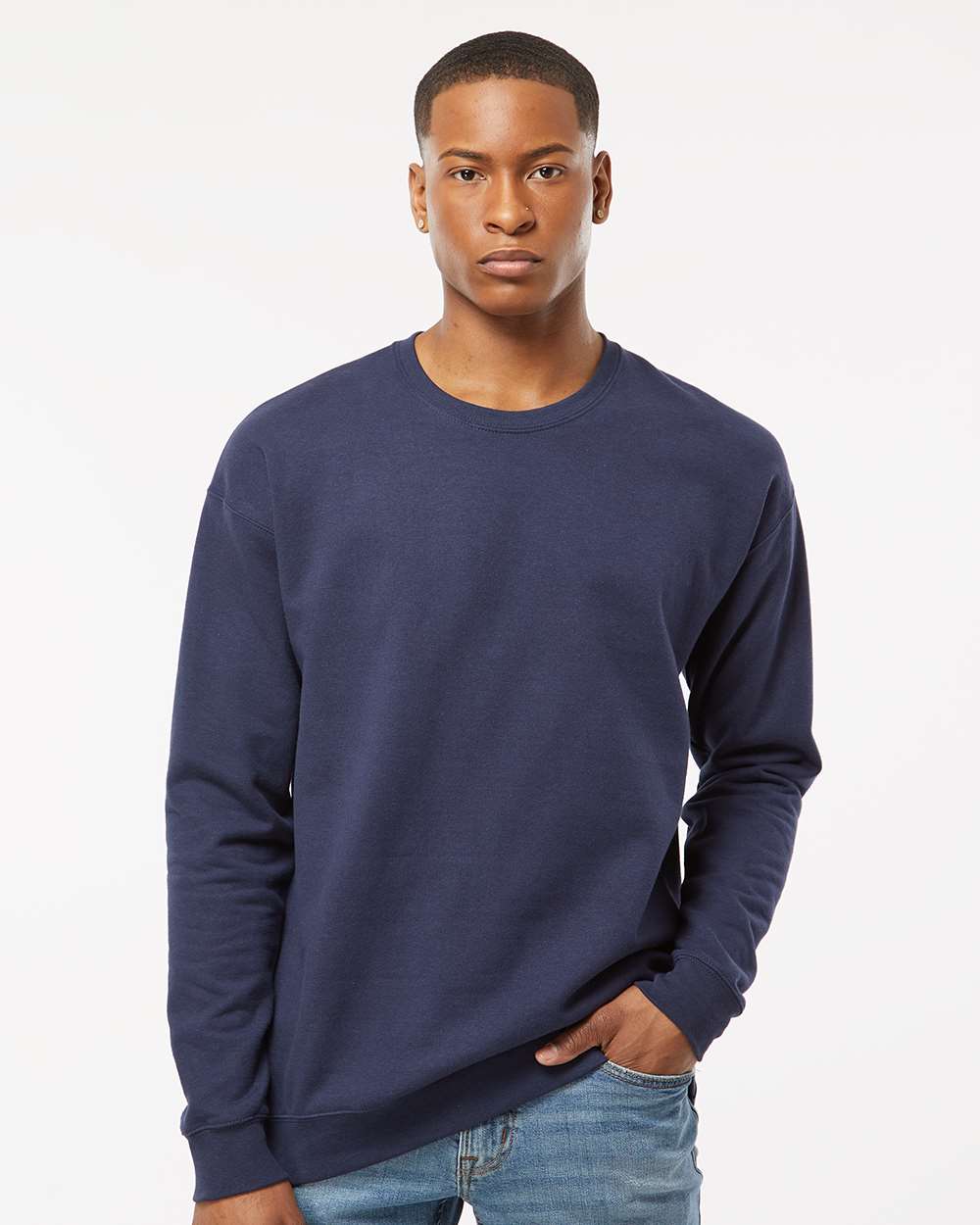 Tultex 340 Unisex Fleece Crewneck Sweatshirt - Navy