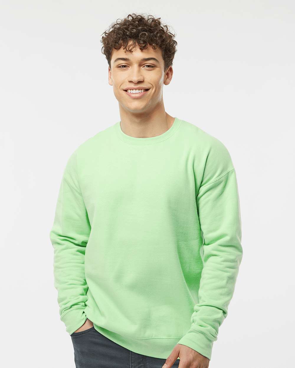 Tultex 340 Unisex Fleece Crewneck Sweatshirt - Neo Mint