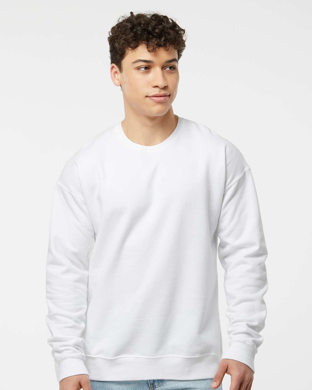 Tultex 340 Unisex Fleece Crewneck Sweatshirt - White