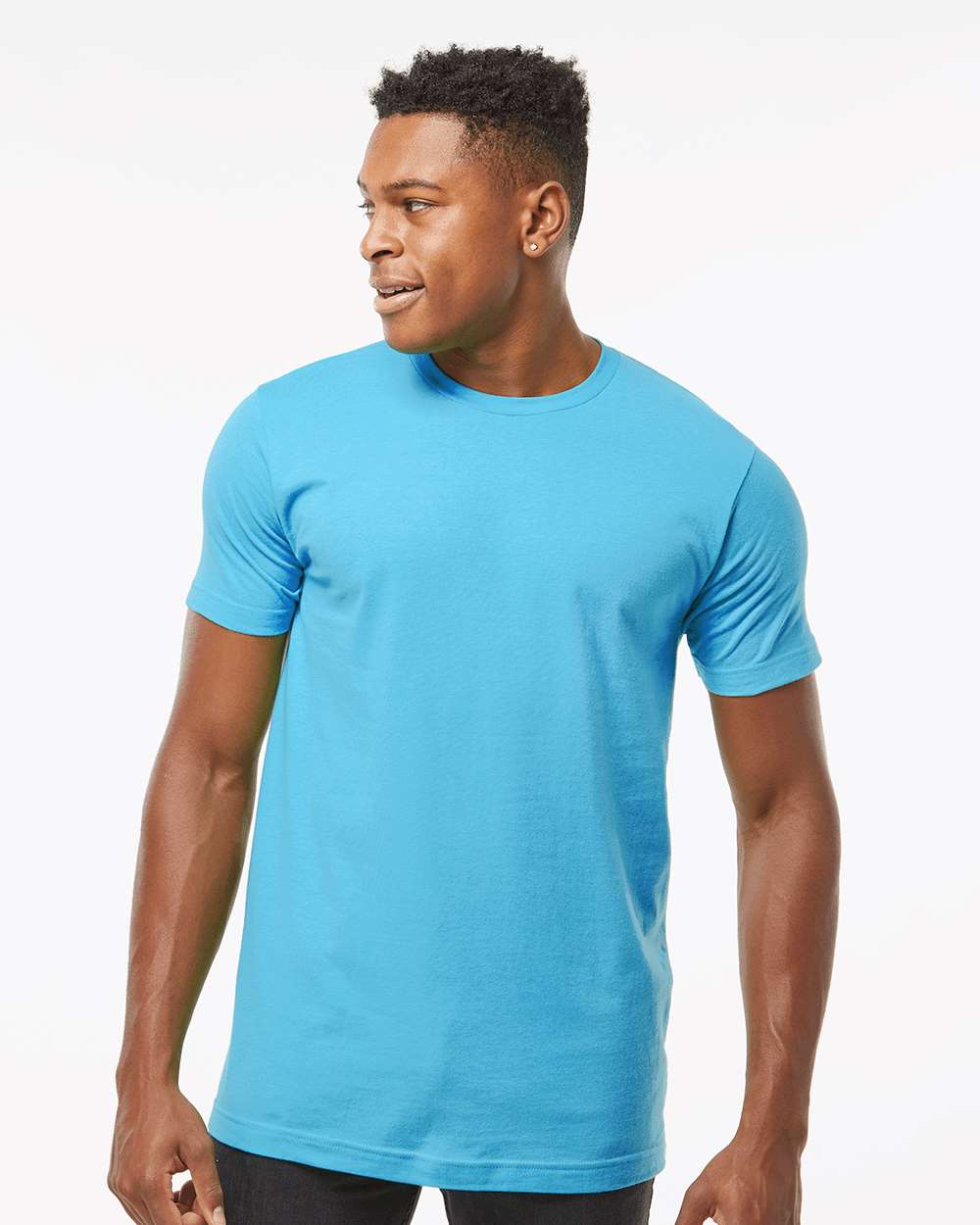 Unisex Fine Jersey T-Shirt - 202 - Aqua