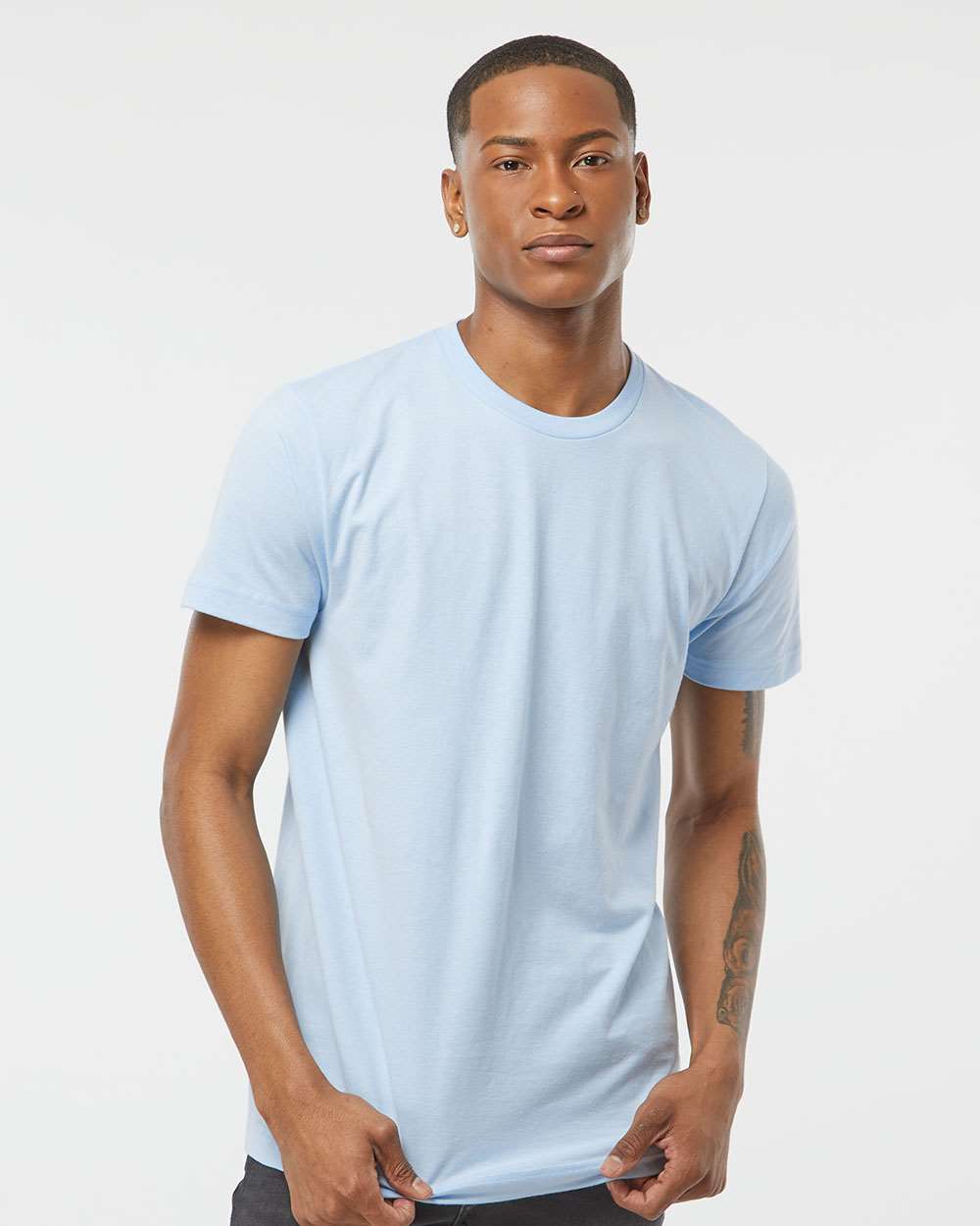 Unisex Fine Jersey T-Shirt - 202 - Baby Blue