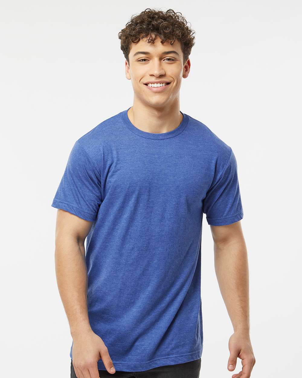 Unisex Fine Jersey T-Shirt - 202 - Heather Royal