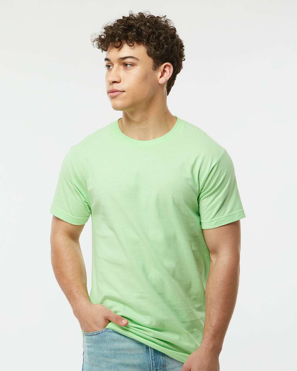 Unisex Fine Jersey T-Shirt - 202 - Neo Mint