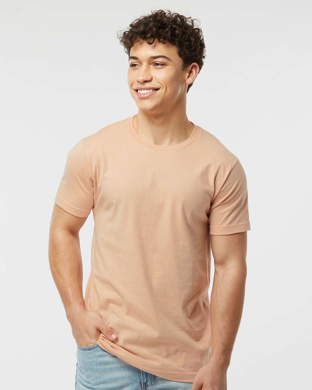 Unisex Fine Jersey T-Shirt - 202 - Peach