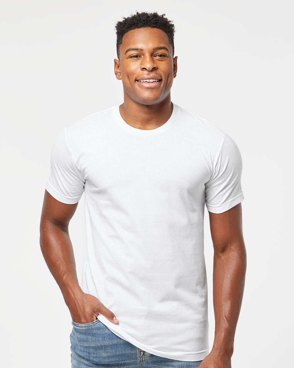 Unisex Fine Jersey T-Shirt - 202 - White