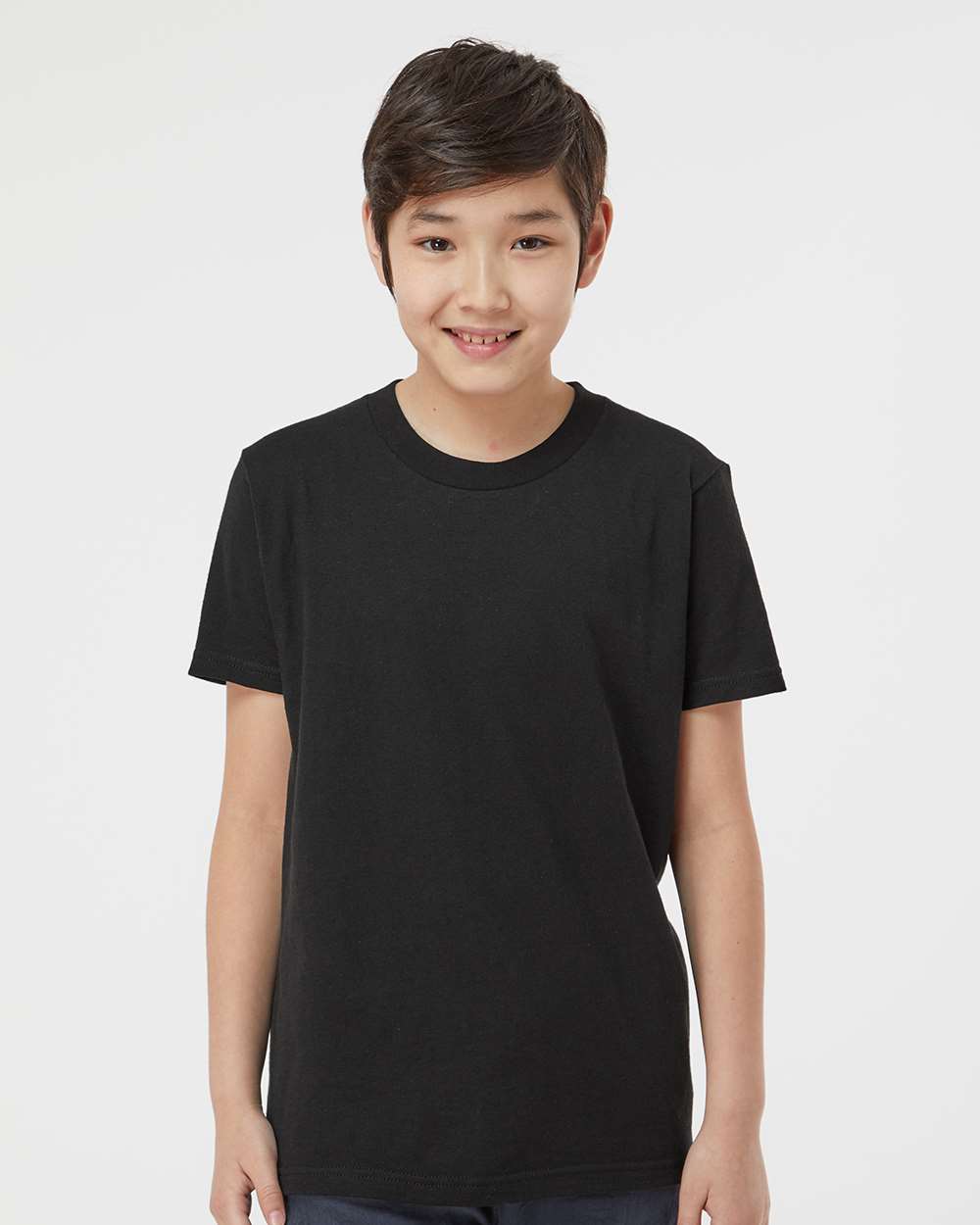 Tultex 235 Youth Fine Jersey T-Shirt - Black
