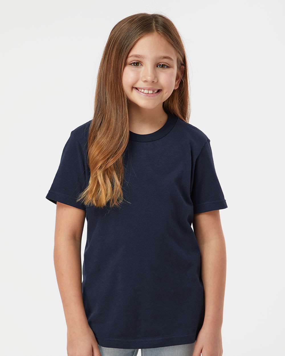 Tultex 235 Youth Fine Jersey T-Shirt - Navy