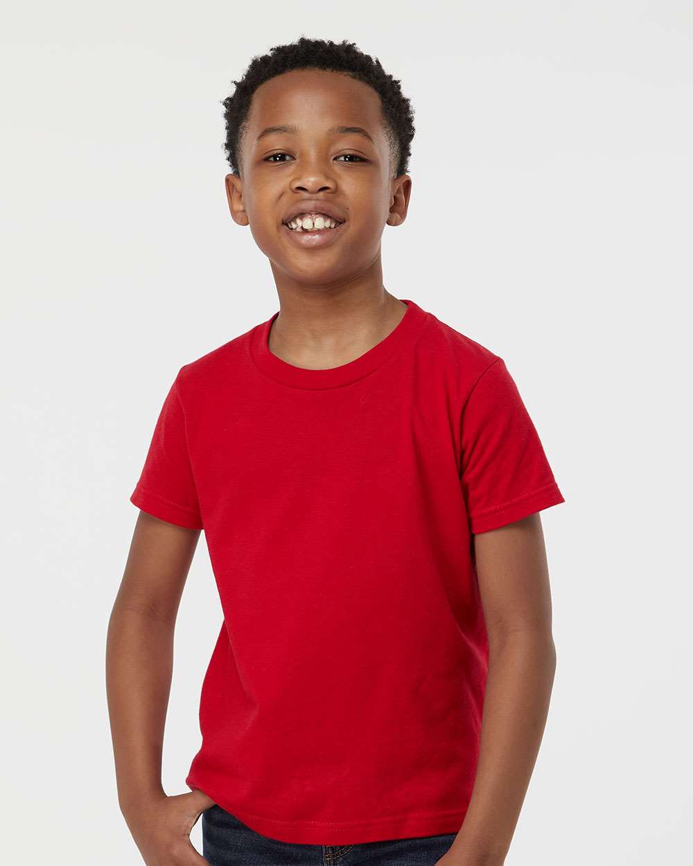 Tultex 235 Youth Fine Jersey T-Shirt - Red