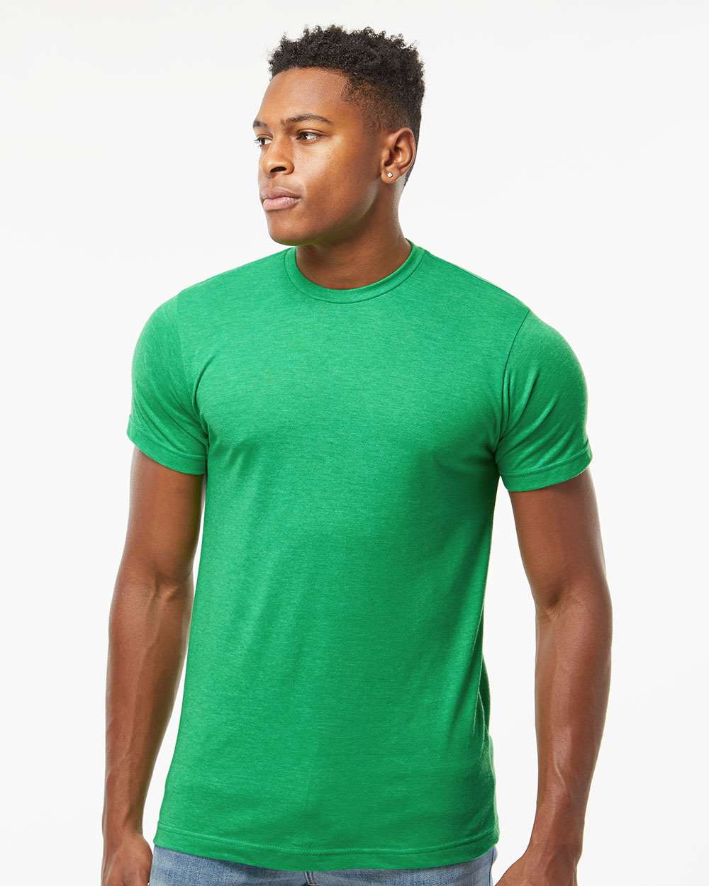 Tultex 241 Unisex Poly-Rich T-Shirt - Heather Kelly