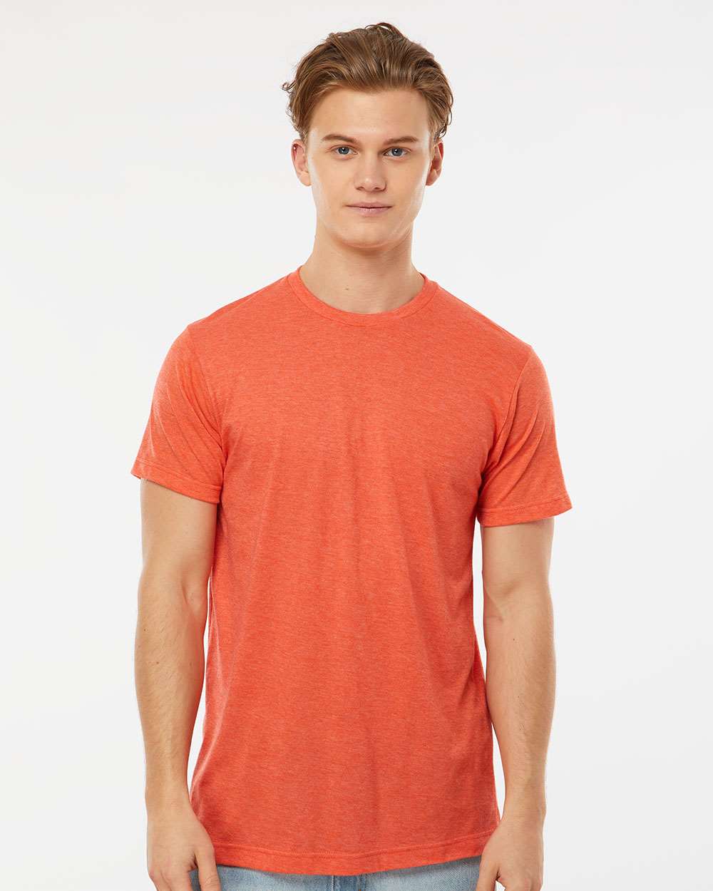 Tultex 241 Unisex Poly-Rich T-Shirt - Heather Orange
