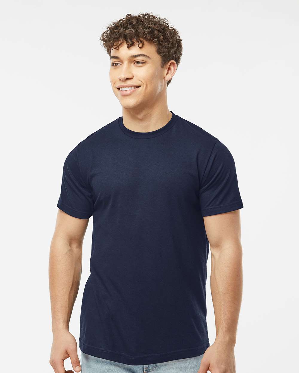 Tultex 241 Unisex Poly-Rich T-Shirt - Navy
