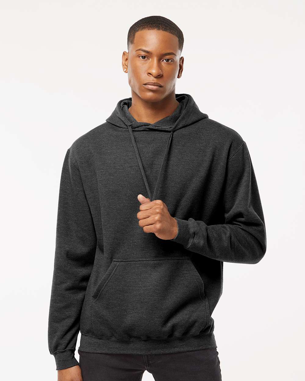Tultex 320 Unisex Fleece Hooded Sweatshirt - Heather Graphite