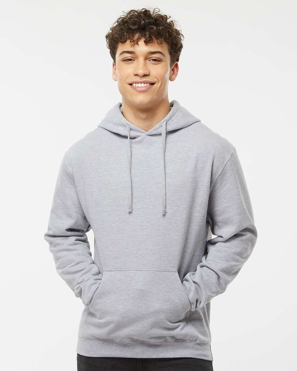 Tultex 320 Unisex Fleece Hooded Sweatshirt - Heather Grey