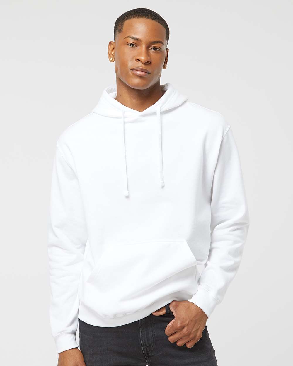 Tultex 320 Unisex Fleece Hooded Sweatshirt - White