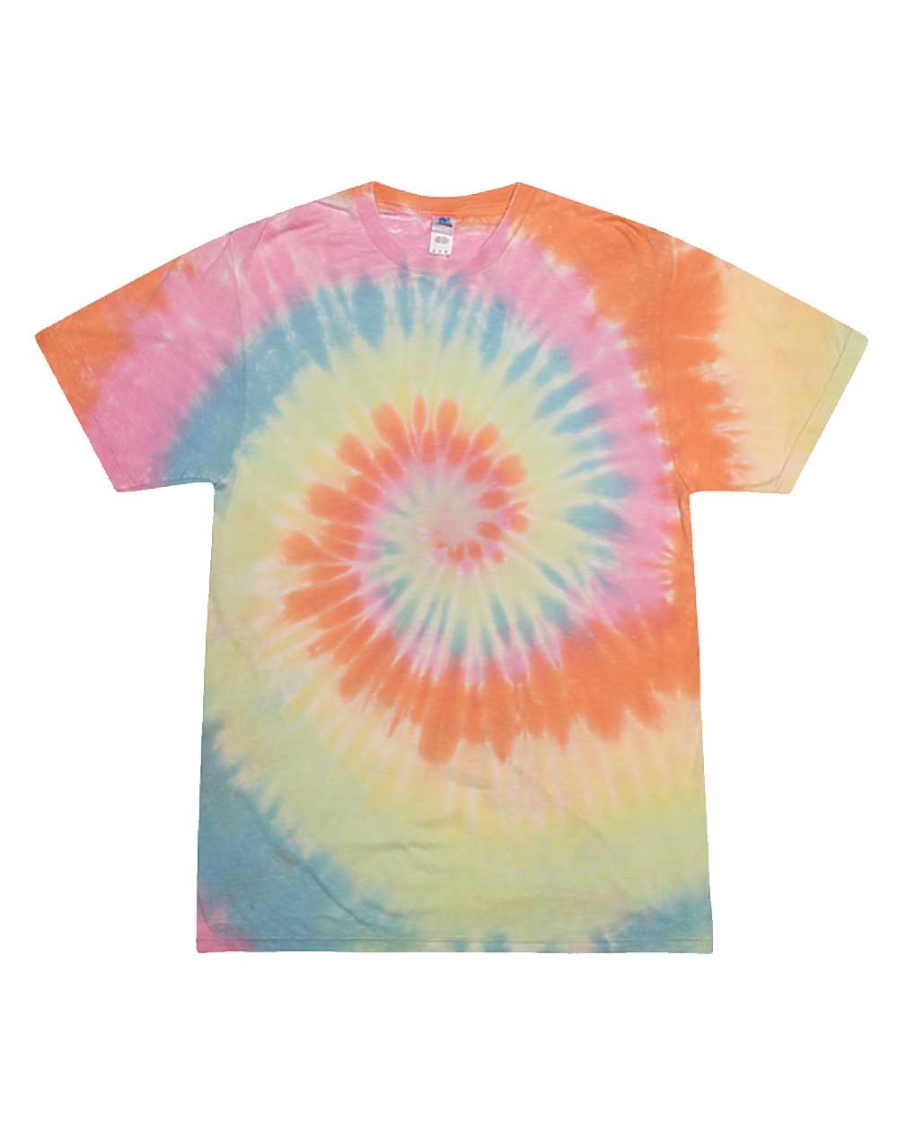 Unisex Festival Tie-Dyed Burnout T-Shirt - 1090 - Pastel