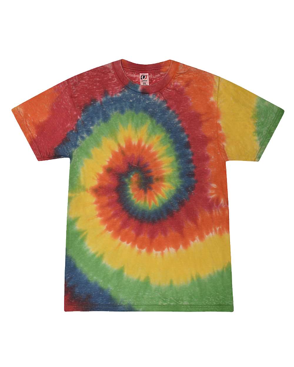 Unisex Festival Tie-Dyed Burnout T-Shirt - 1090 - Rainbow