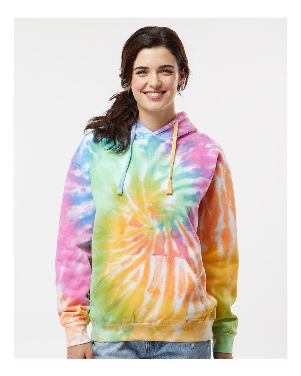 Colortone 8777 Unisex Tie-Dyed Hooded Sweatshirt - Eternity