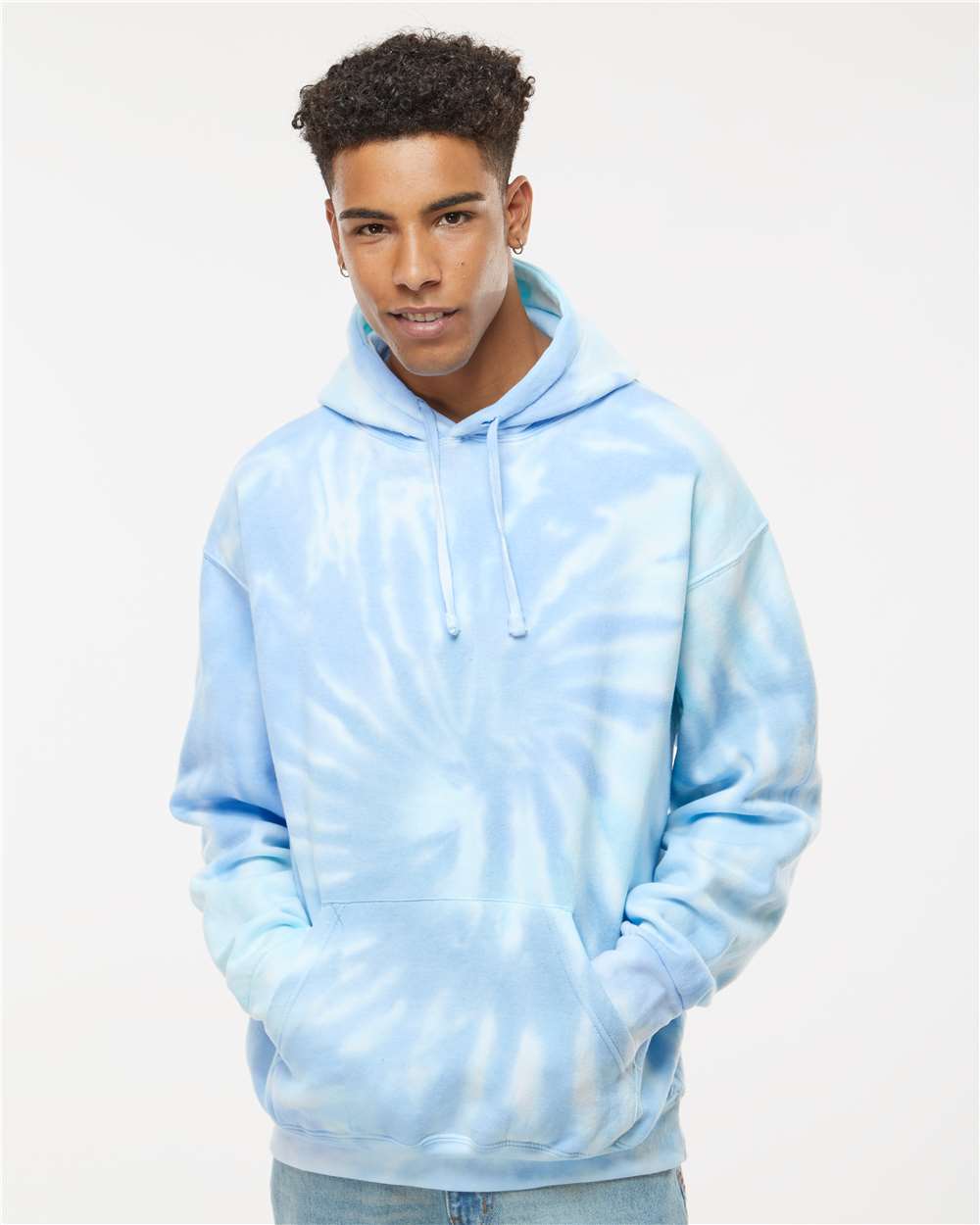 Colortone 8777 Unisex Tie-Dyed Hooded Sweatshirt - Lagoon