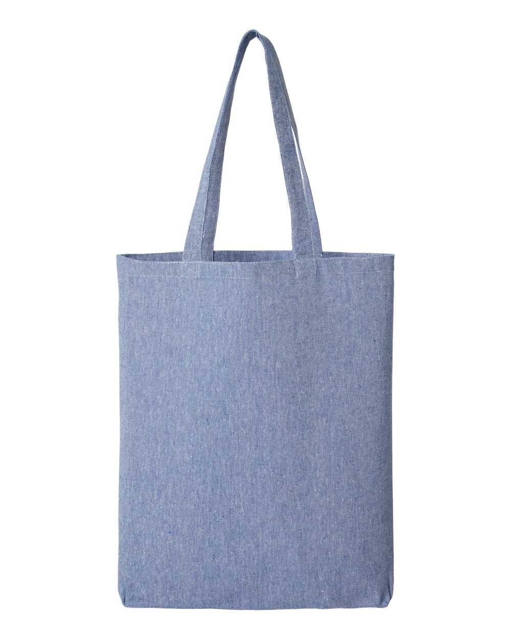 OAD OAD106R Midweight Recycled Gusseted Tote - Heather Medium Blue
