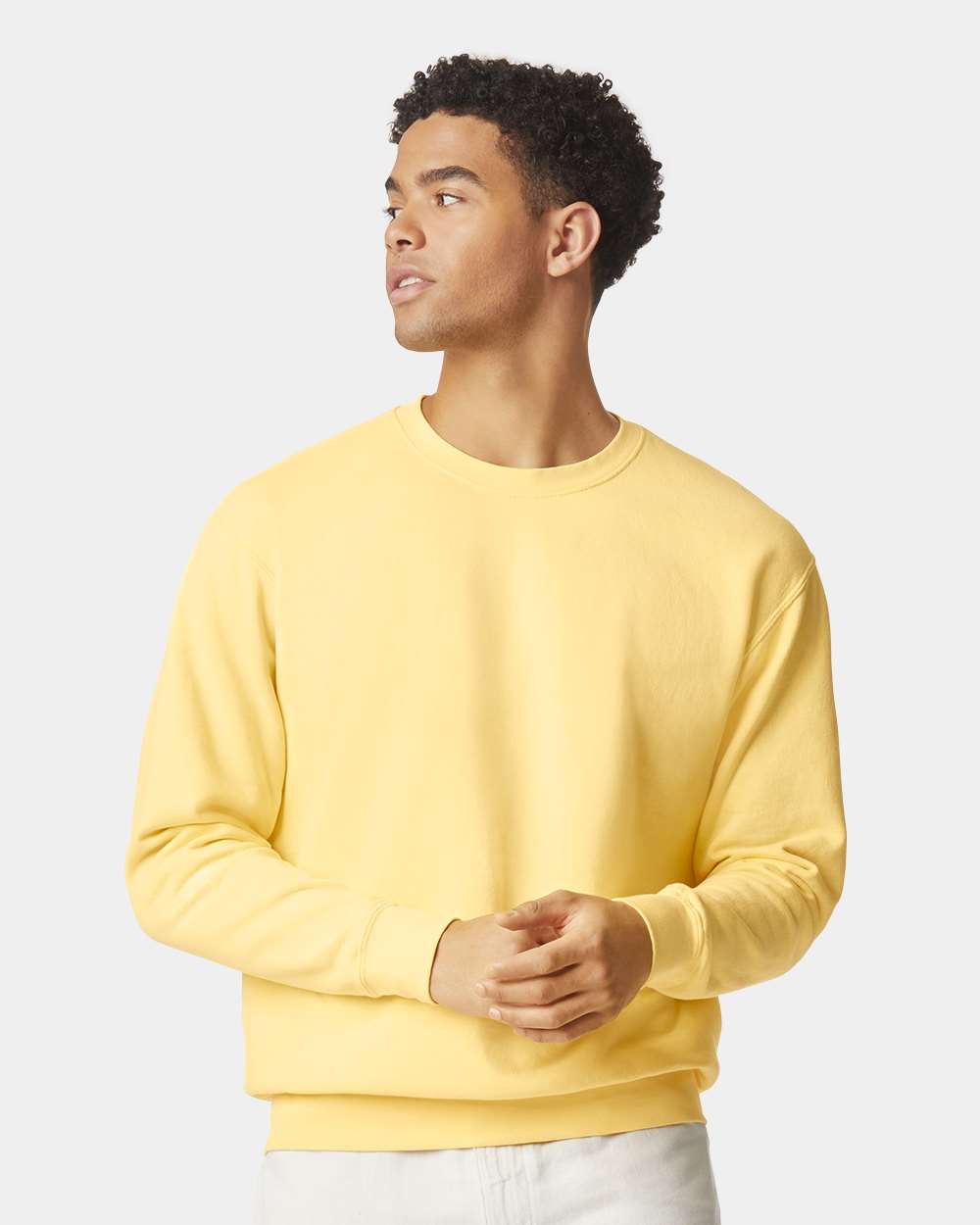 Comfort Colors 1466 Unisex Garment-Dyed Lightweight Crewneck Sweatshirt - Butter