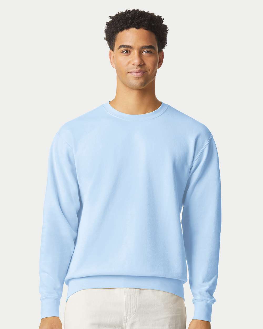 Comfort Colors 1466 Unisex Garment-Dyed Lightweight Crewneck Sweatshirt - Hydrangea