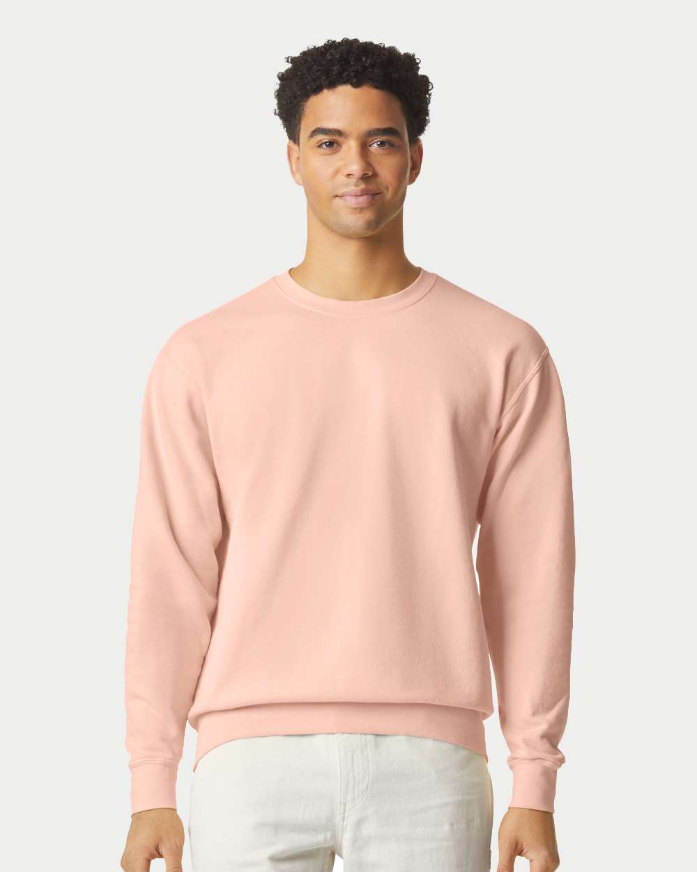 Comfort Colors 1466 Unisex Garment-Dyed Lightweight Crewneck Sweatshirt - Peachy