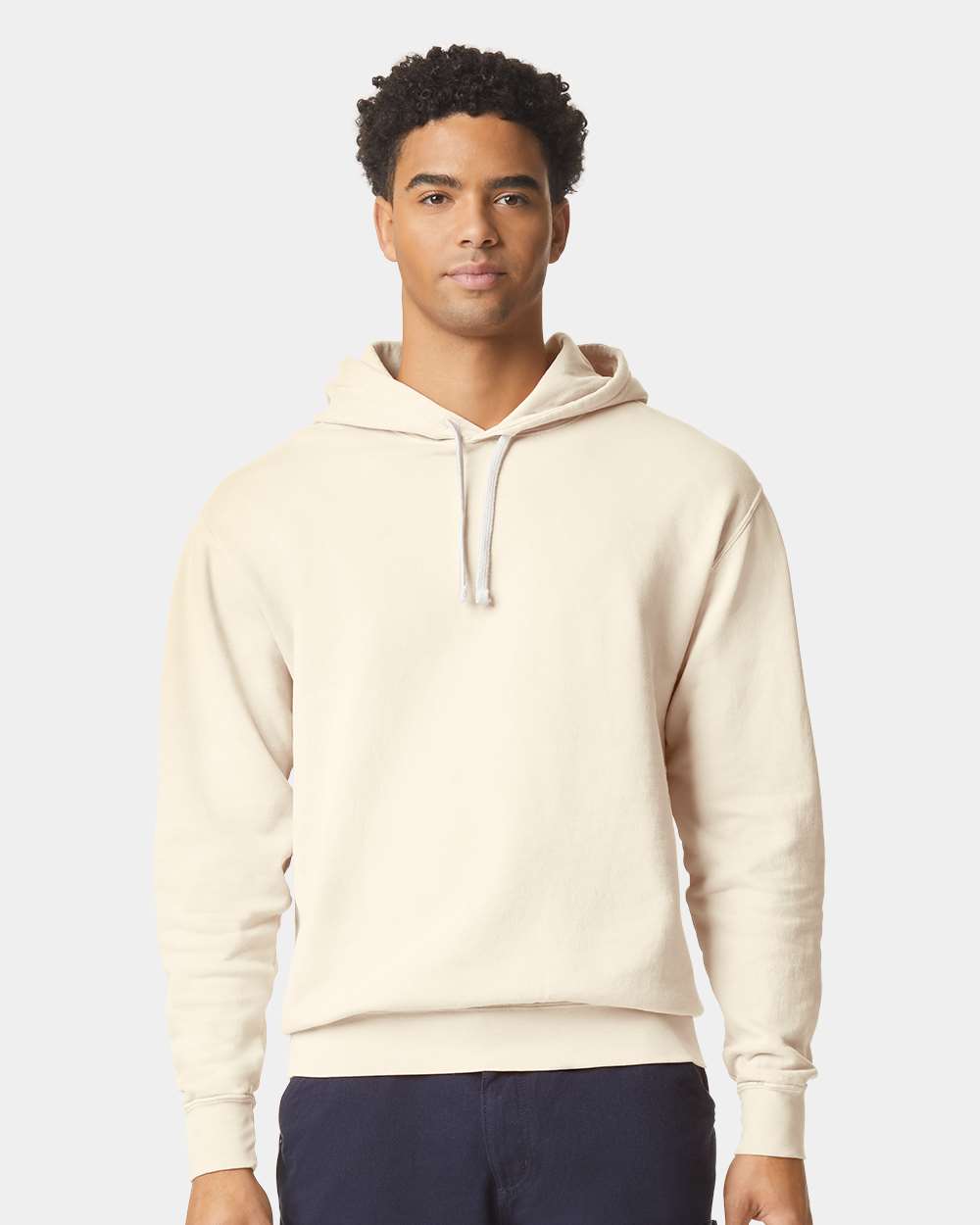 Comfort Colors 1467 Unisex Garment-Dyed Lightweight Hooded Sweatshirt - Ivory