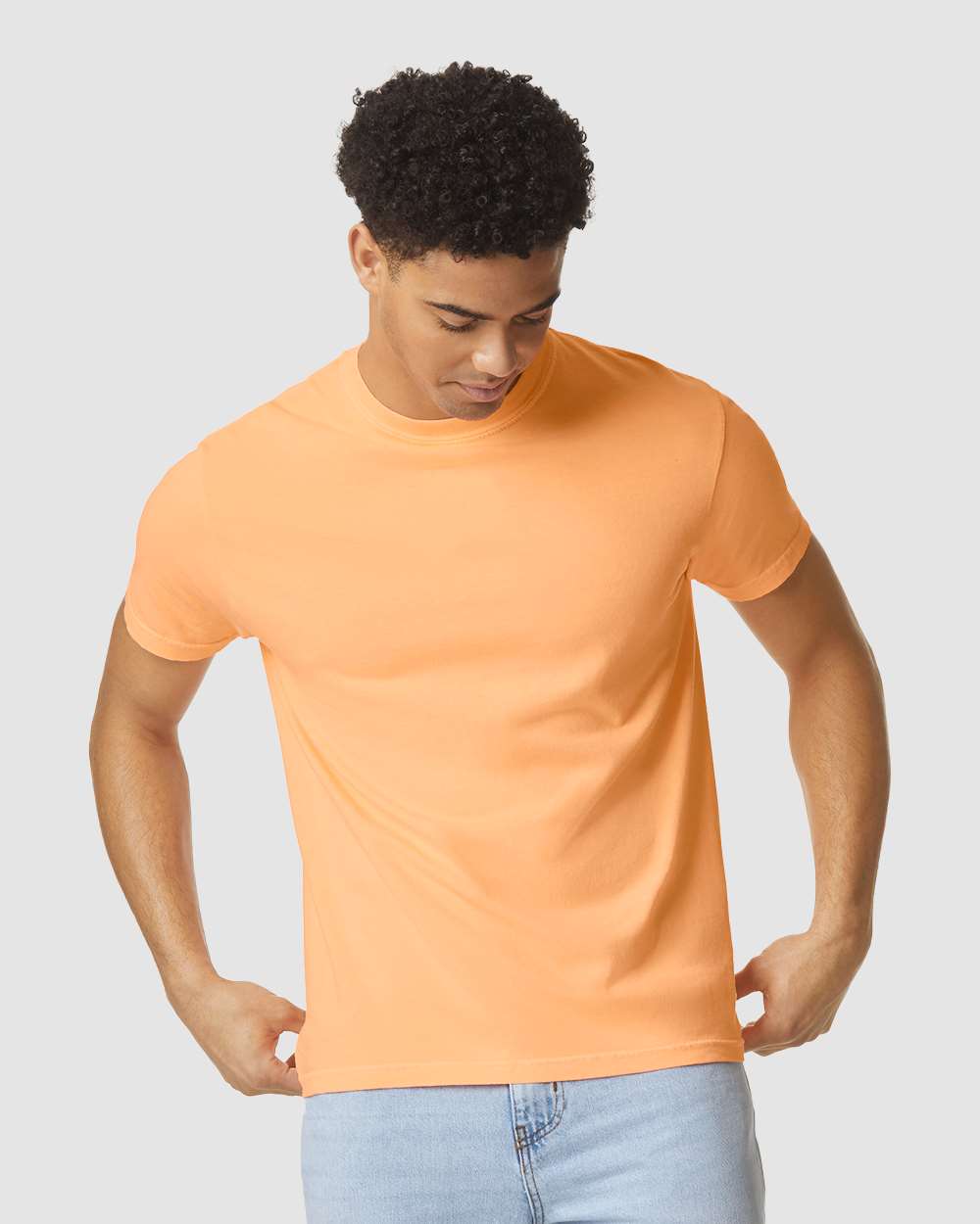 Comfort Colors 1717 Unisex Garment-Dyed Heavyweight T-Shirt - Neon Cantaloupe