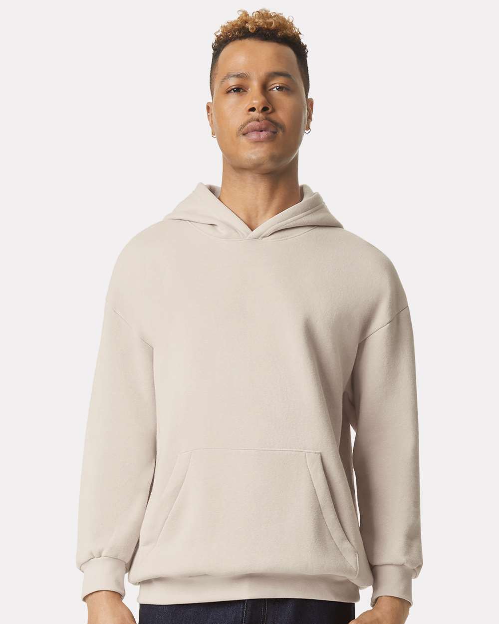 American Apparel RF498 Unisex ReFlex Fleece Hoodie Sweatshirt - Bone