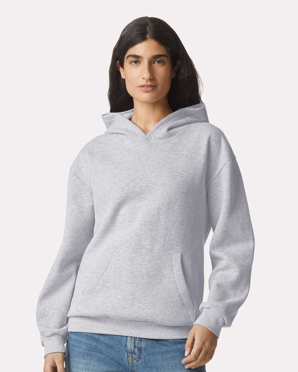 American Apparel RF498 Unisex ReFlex Fleece Hoodie Sweatshirt - Heather Grey