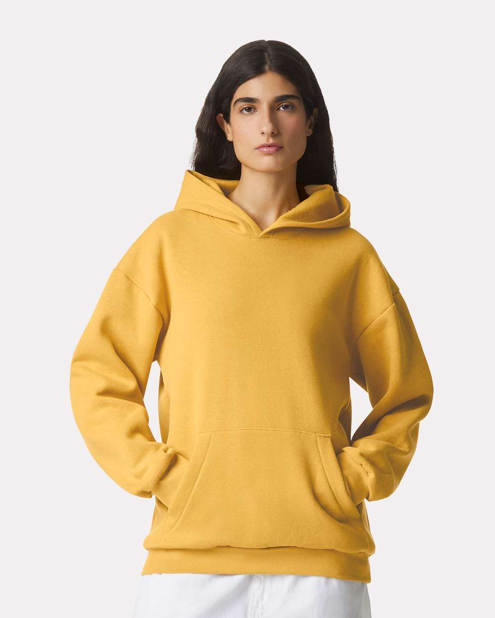 American Apparel RF498 Unisex ReFlex Fleece Hoodie Sweatshirt - Mustard