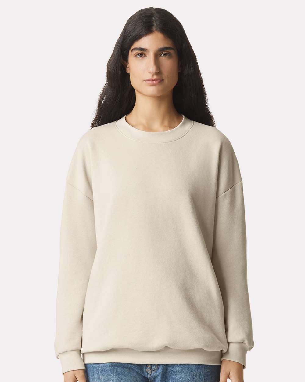 American Apparel RF496 Unisex ReFlex Fleece Crewneck Sweatshirt - Bone