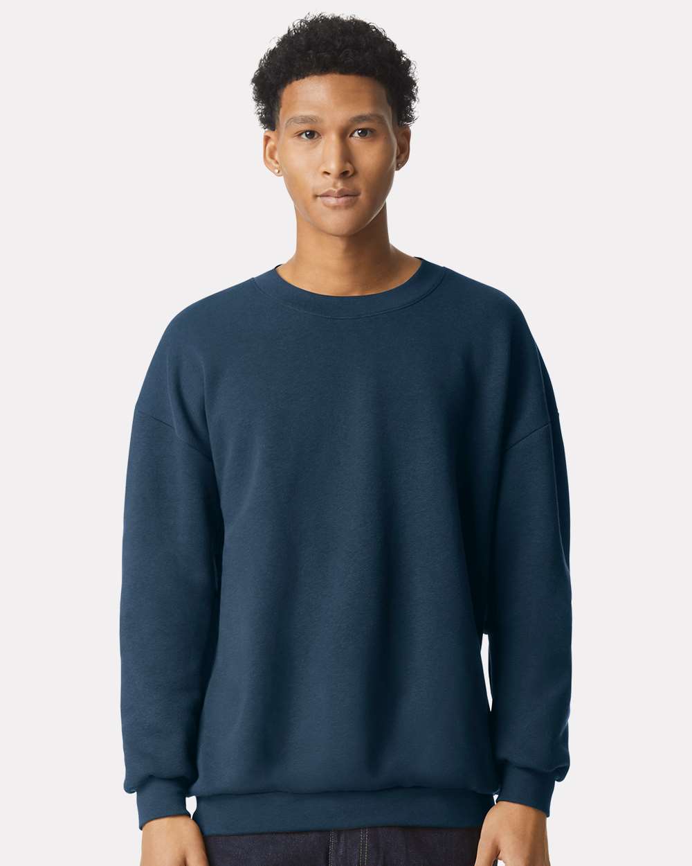 American Apparel RF496 Unisex ReFlex Fleece Crewneck Sweatshirt - Sea Blue