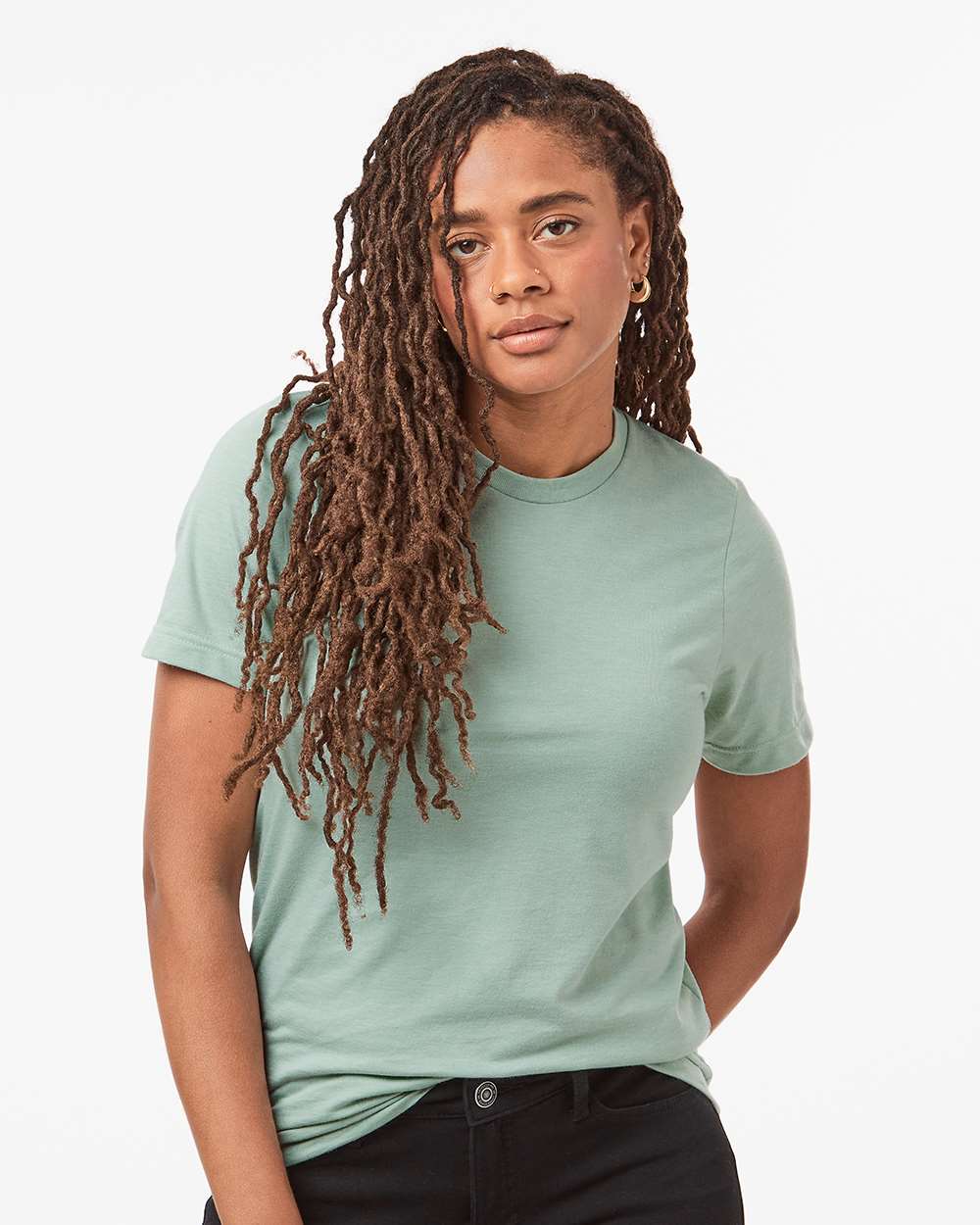 Tultex 602CVC Unisex Combed CVC T-Shirt - Heather Light Sage