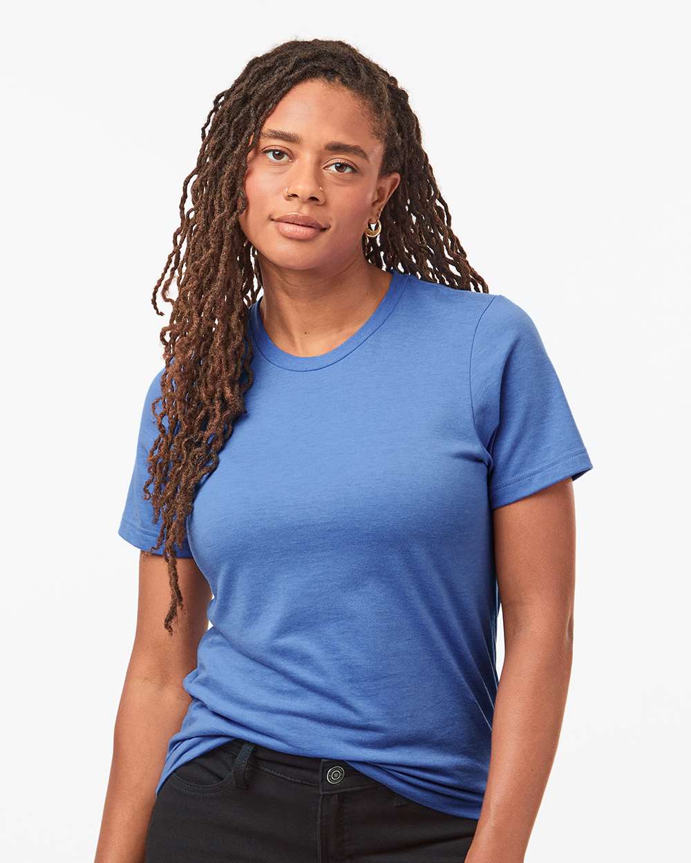 Tultex 602CVC Unisex Combed CVC T-Shirt - Heather Columbia Blue