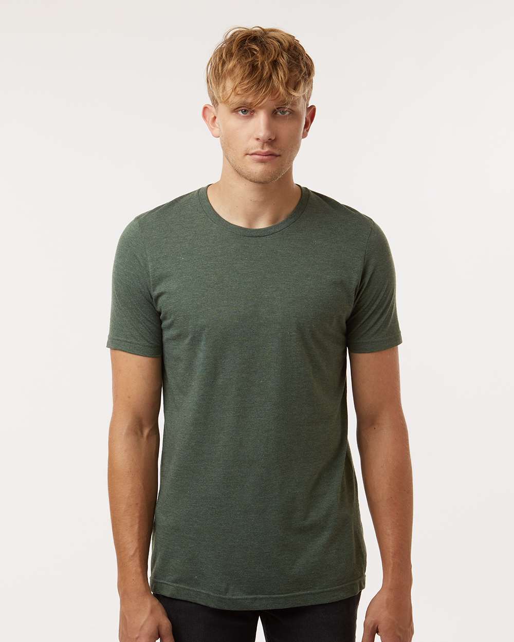 Tultex 602CVC Unisex Combed CVC T-Shirt - Heather Forest