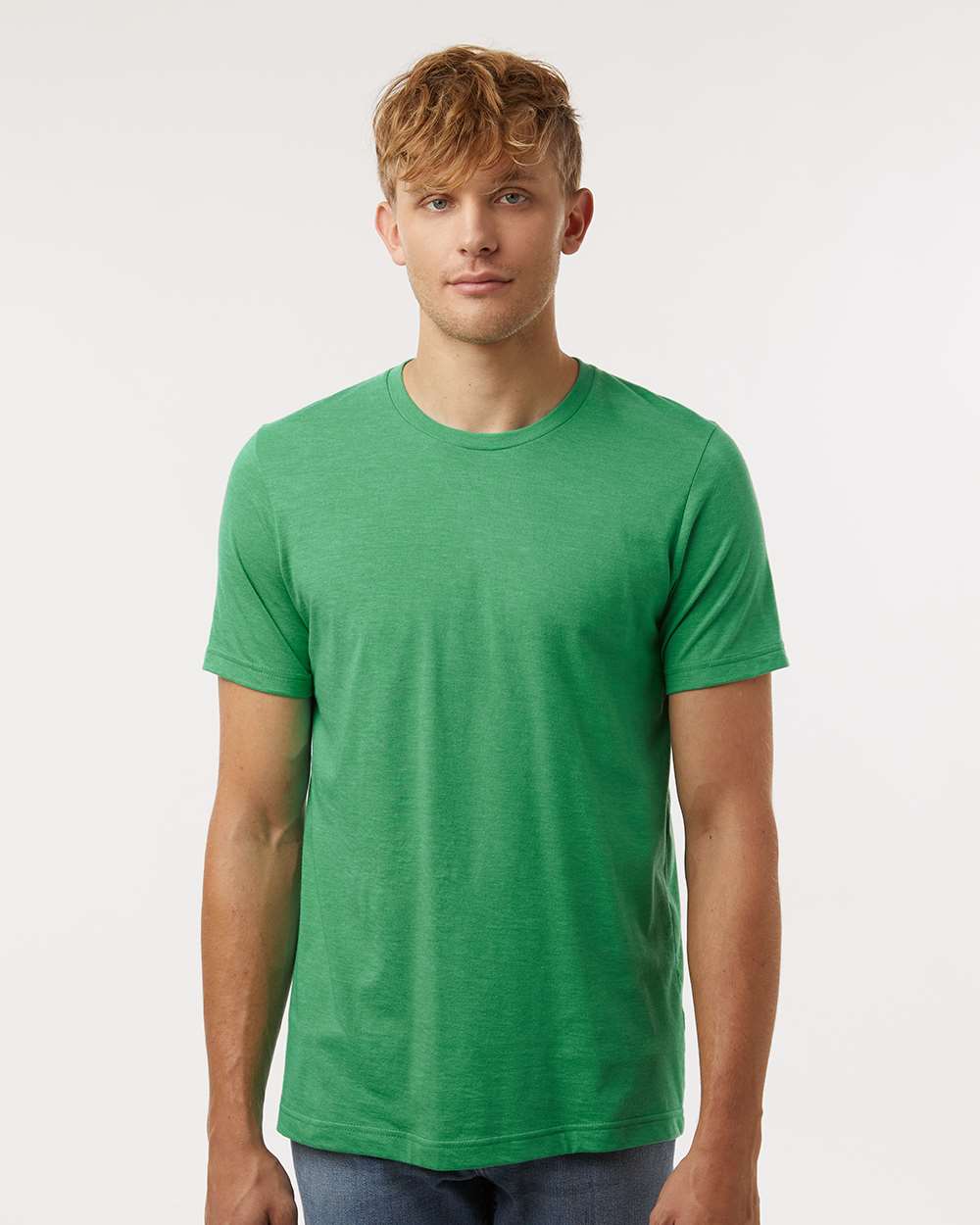 Tultex 602CVC Unisex Combed CVC T-Shirt - Heather Kelly