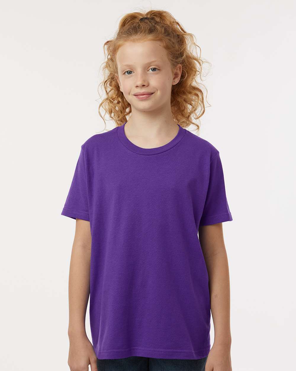 Tultex 235 Youth Fine Jersey T-Shirt - Purple