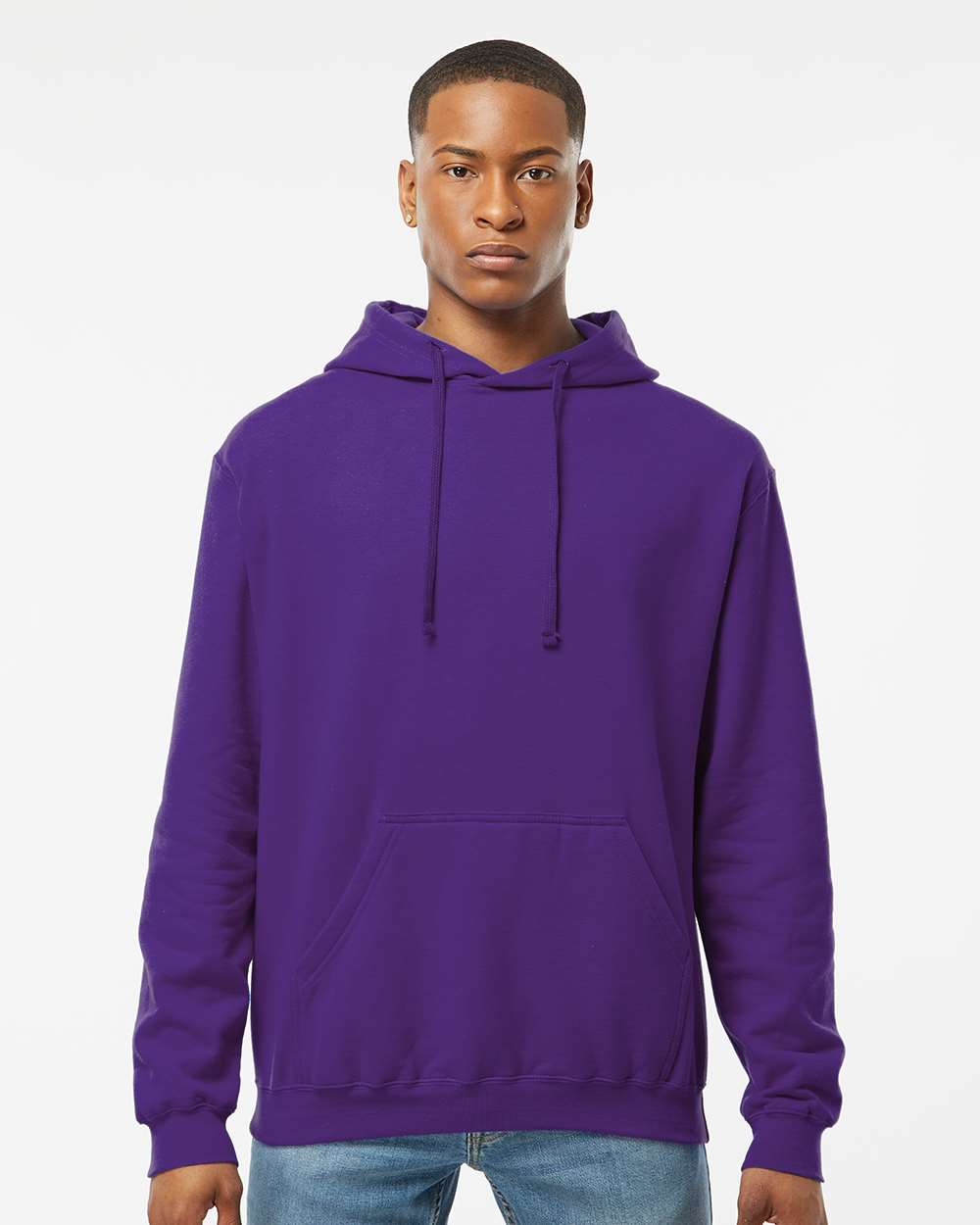 Tultex 320 Unisex Fleece Hooded Sweatshirt - Purple