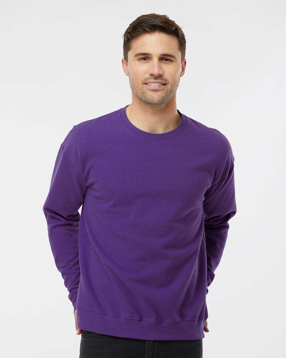 Tultex 340 Unisex Fleece Crewneck Sweatshirt - Purple