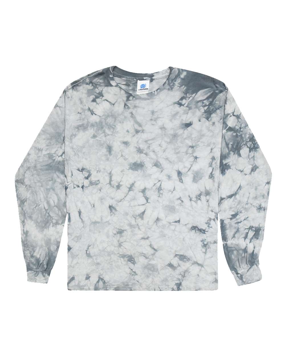 Colortone 2390 Unisex Crystal Wash Long Sleeve T-Shirt - Crystal Silver