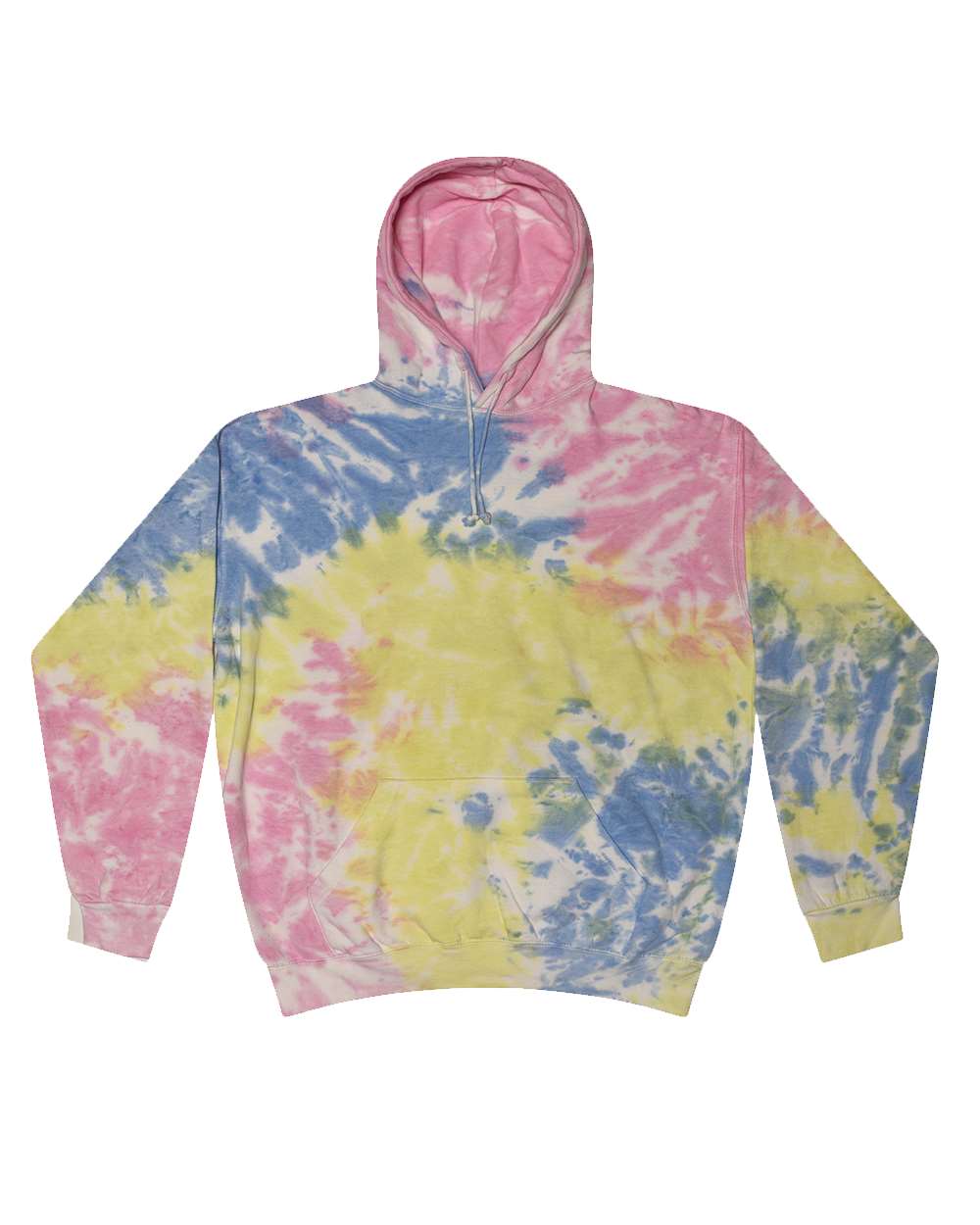 Colortone 8777 Unisex Tie-Dyed Hooded Sweatshirt - Sherbet
