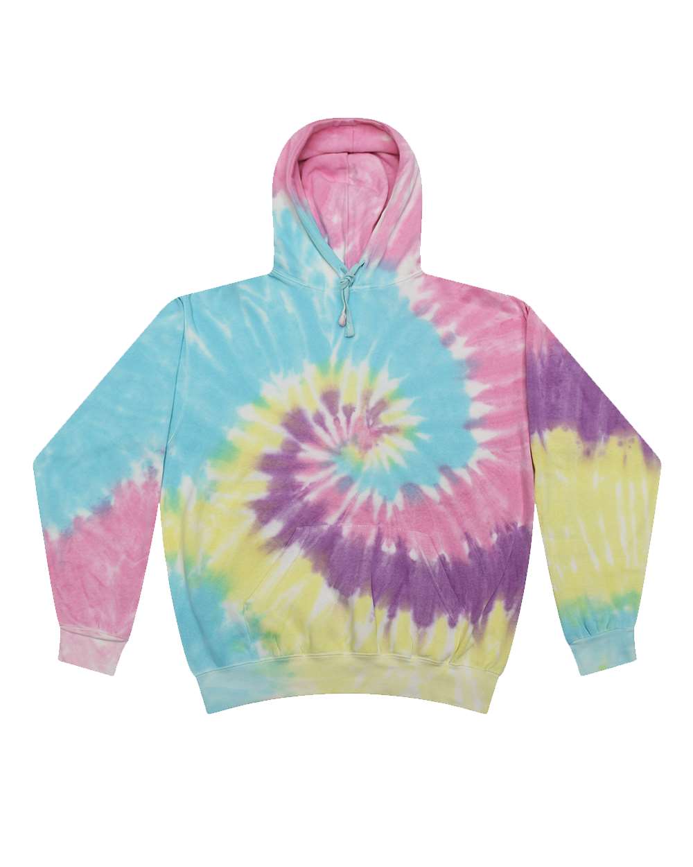 Colortone 8777 Unisex Tie-Dyed Hooded Sweatshirt - Jellybean