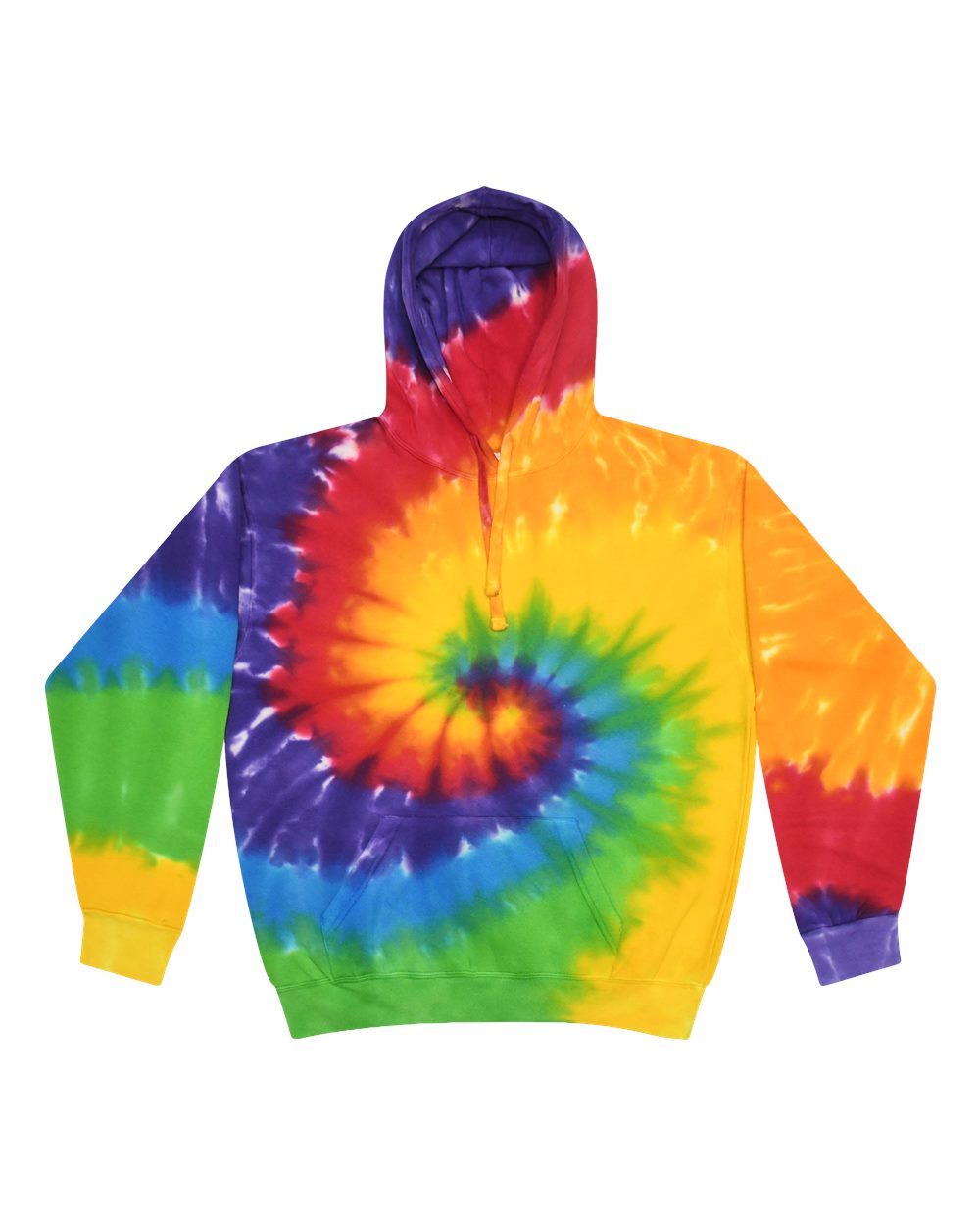 Colortone 8777 Unisex Tie-Dyed Hooded Sweatshirt - Prism