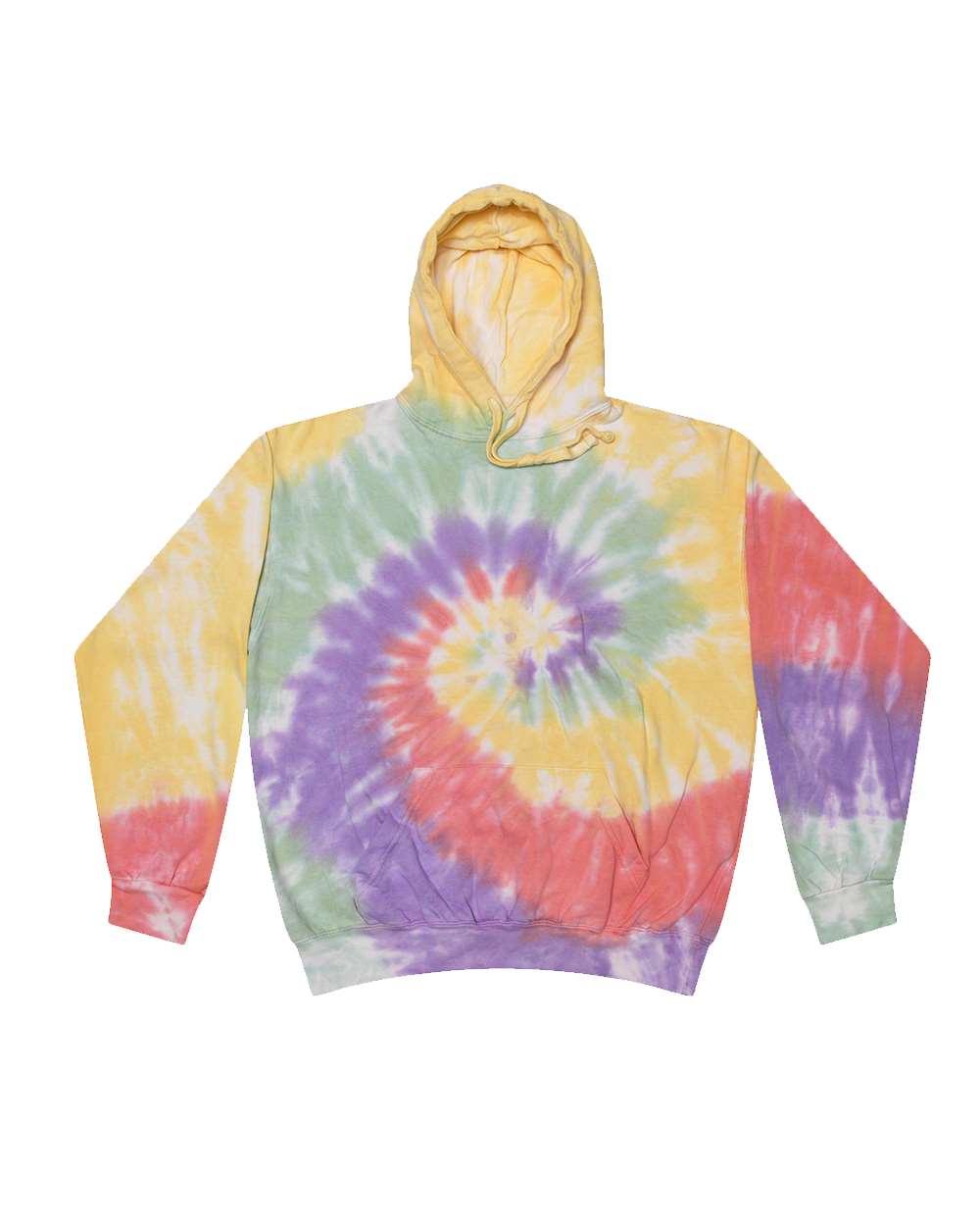 Colortone 8777 Unisex Tie-Dyed Hooded Sweatshirt - Zen Rainbow