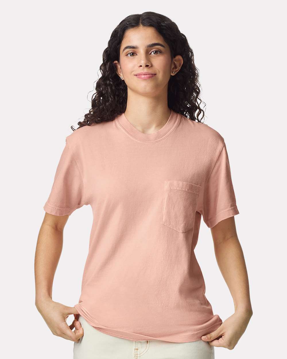 Comfort Colors 6030 Unisex Garment-Dyed Heavyweight Pocket T-Shirt - Peachy