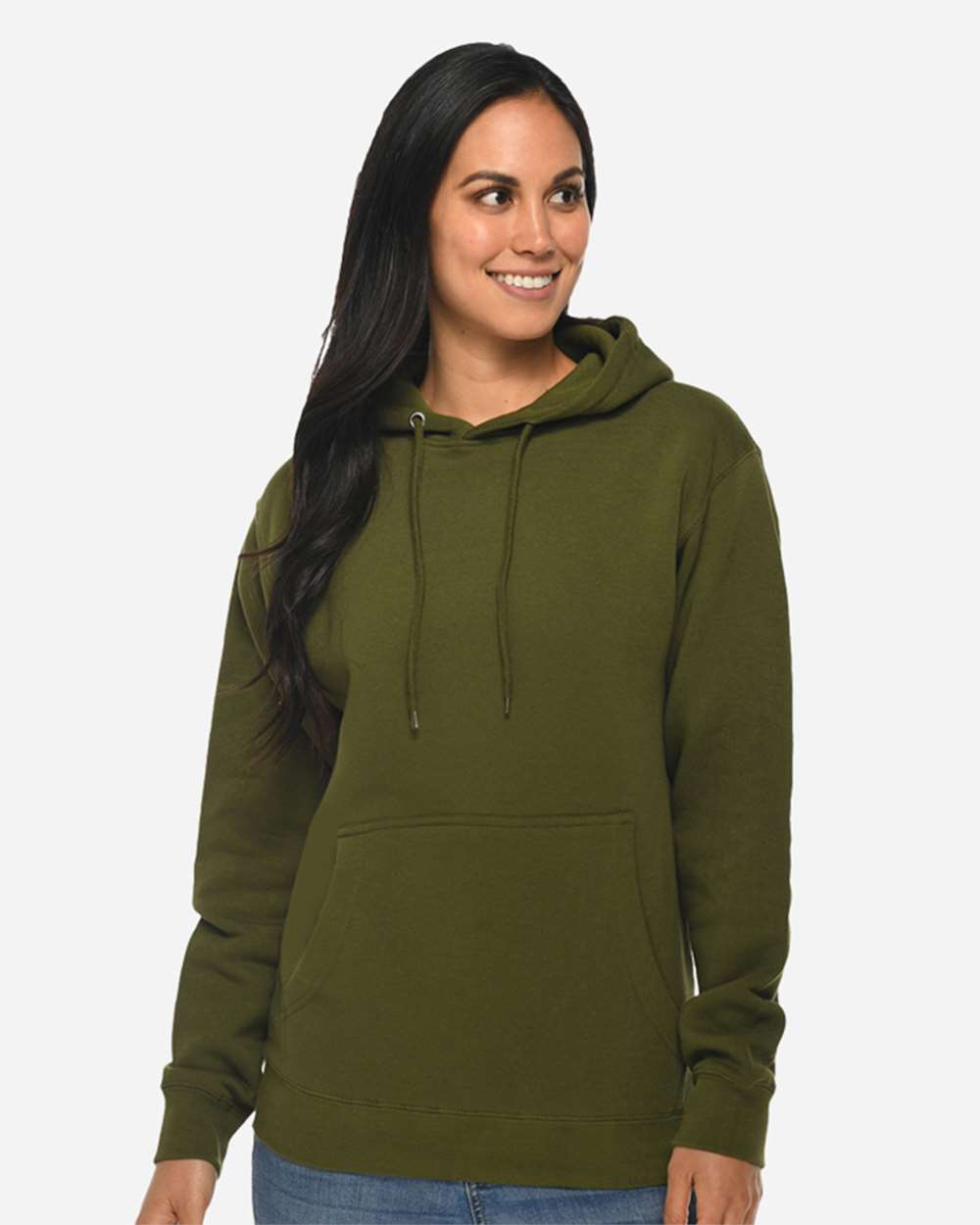 Lane Seven LS14001 Unisex Premium Hoodie Sweatshirt - Army Green