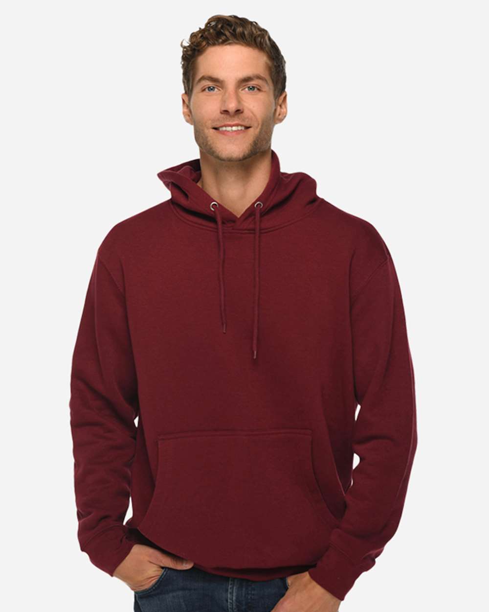 Lane Seven LS14001 Unisex Premium Hoodie Sweatshirt - Burgundy