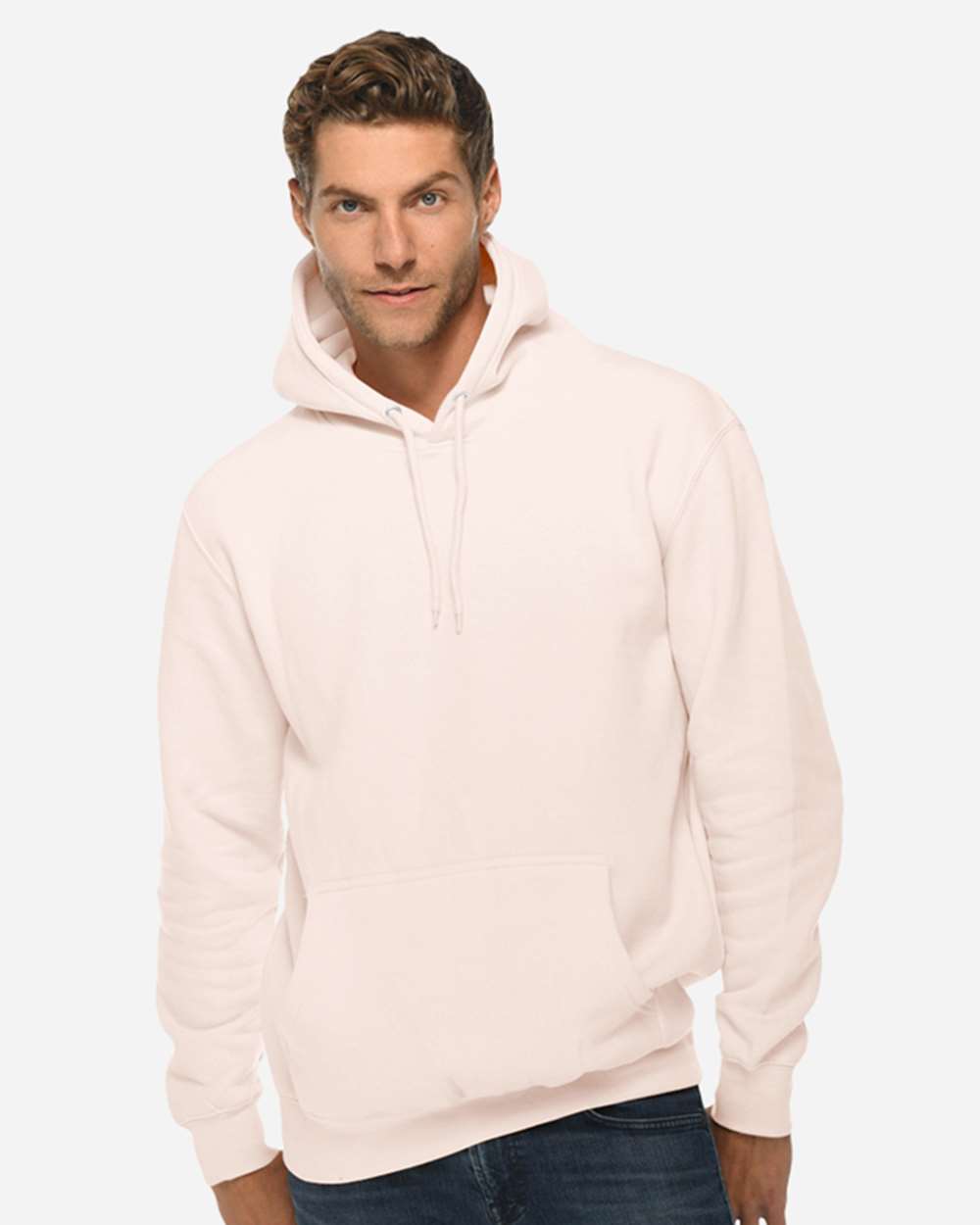 Lane Seven LS14001 Unisex Premium Hoodie Sweatshirt - Pale Pink