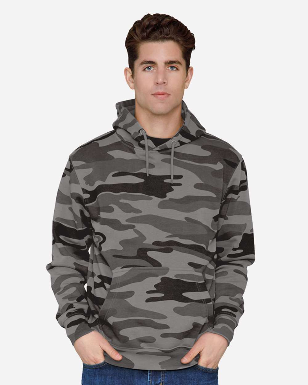 Lane Seven LS14001 Unisex Premium Hoodie Sweatshirt - Slate Camo